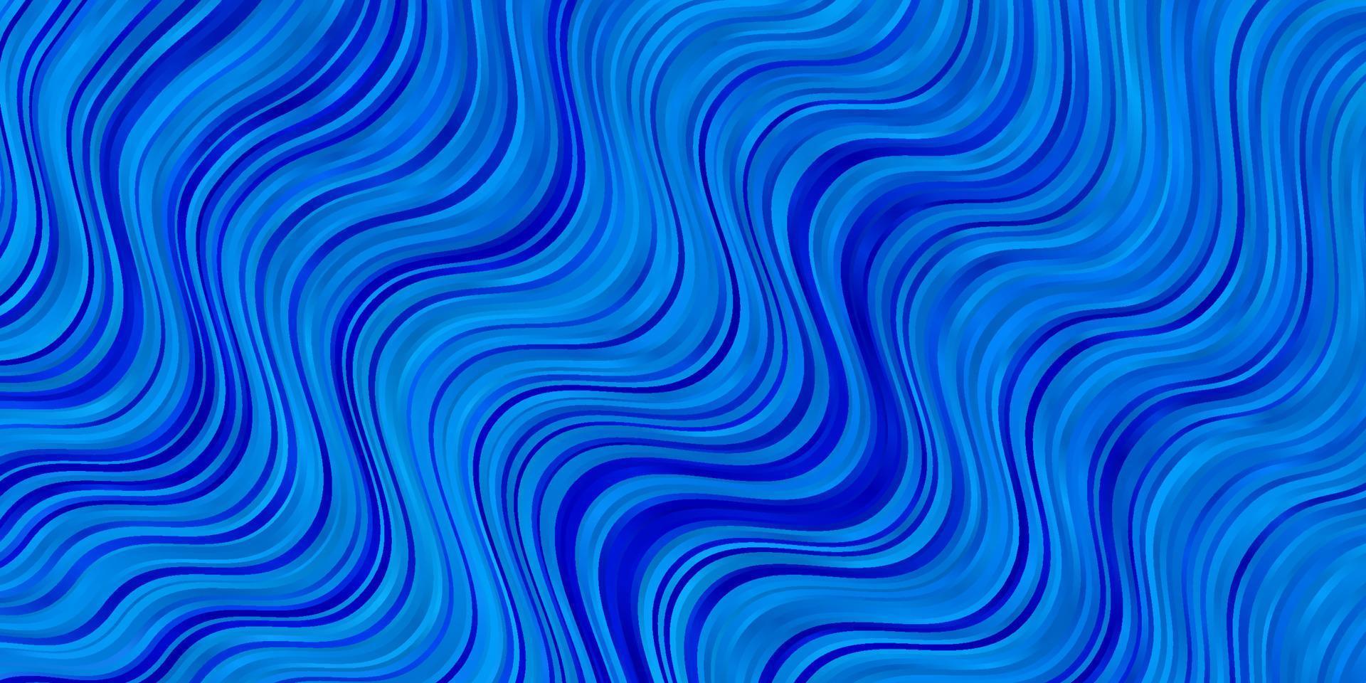 textura de vector azul claro con líneas torcidas.