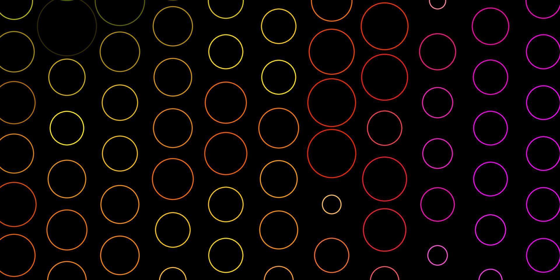 Dark Multicolor vector pattern with spheres.