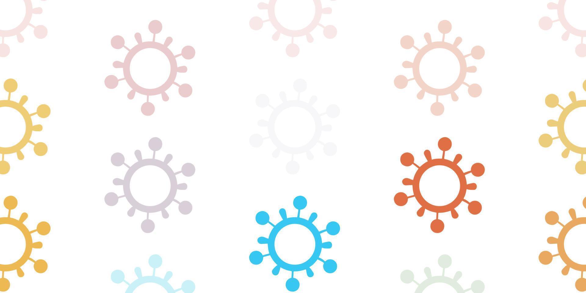Light Blue, Yellow vector texture with disease symbols.