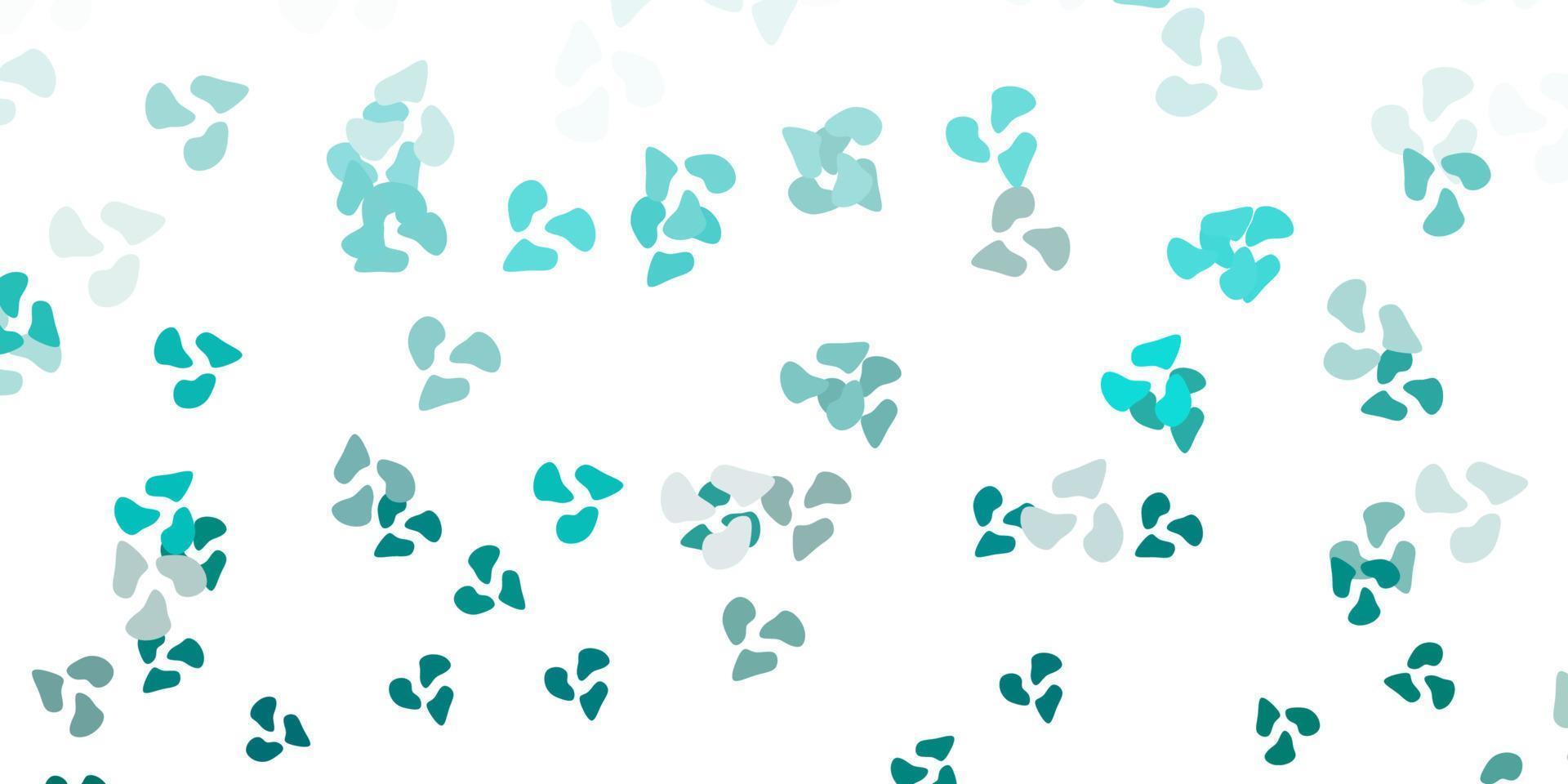 Light green vector texture with memphis shapes.