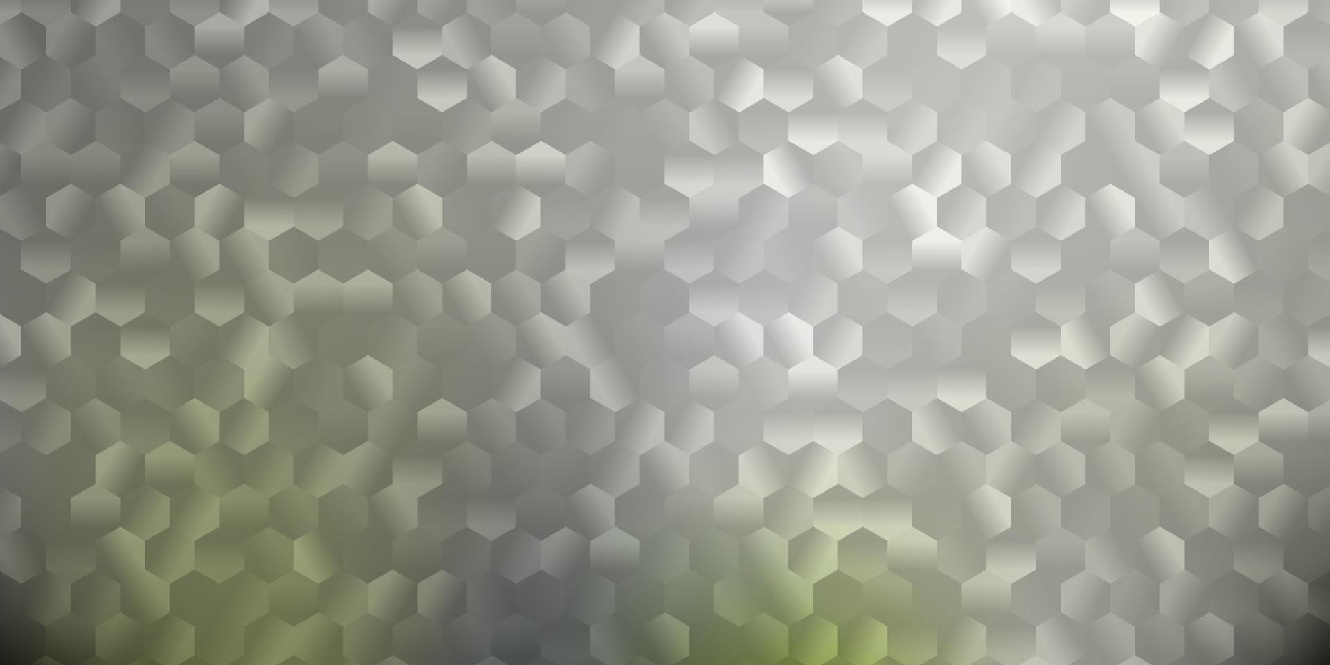 Fondo de vector gris claro con formas hexagonales.