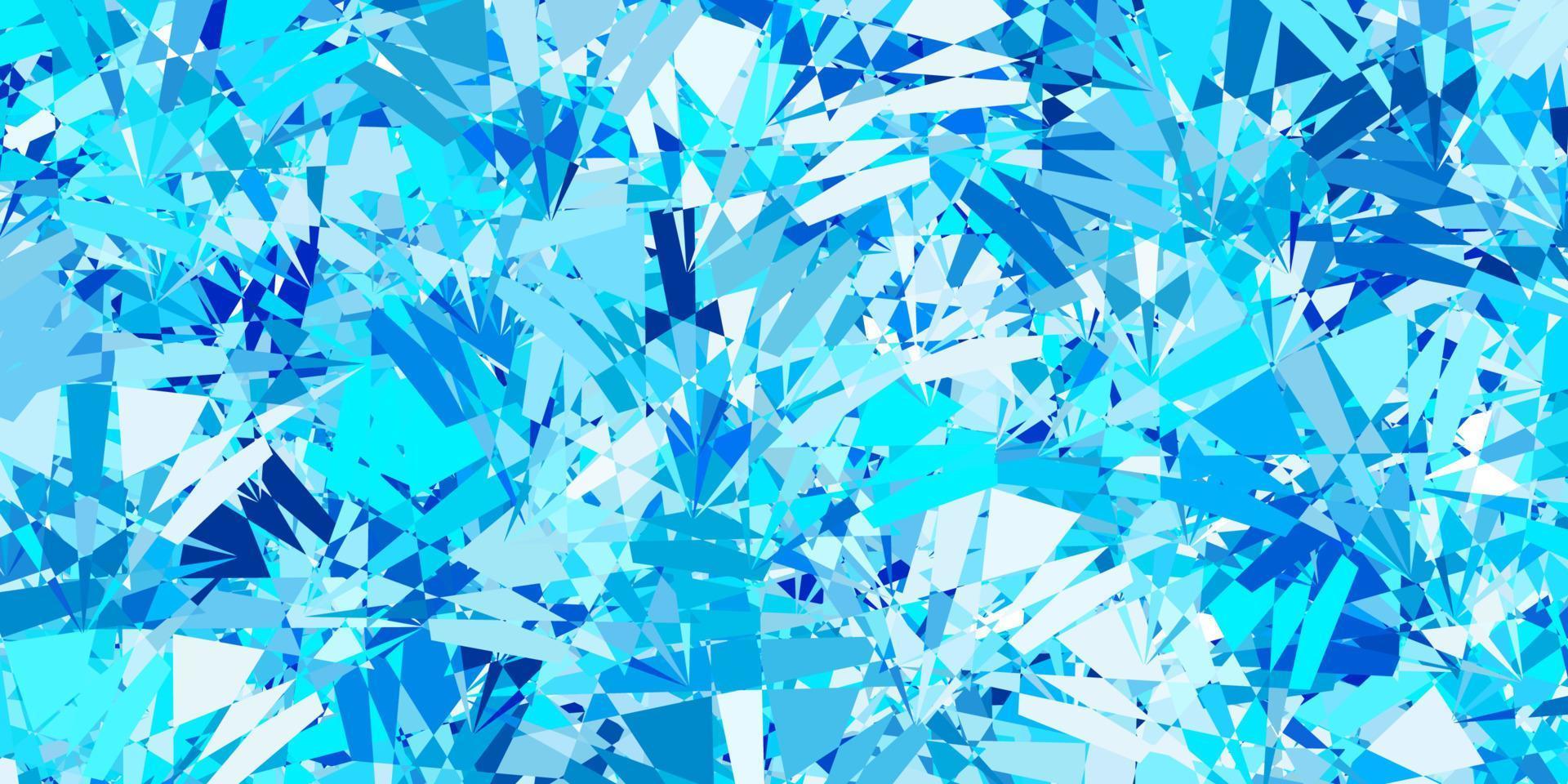 Light BLUE vector background with triangles.
