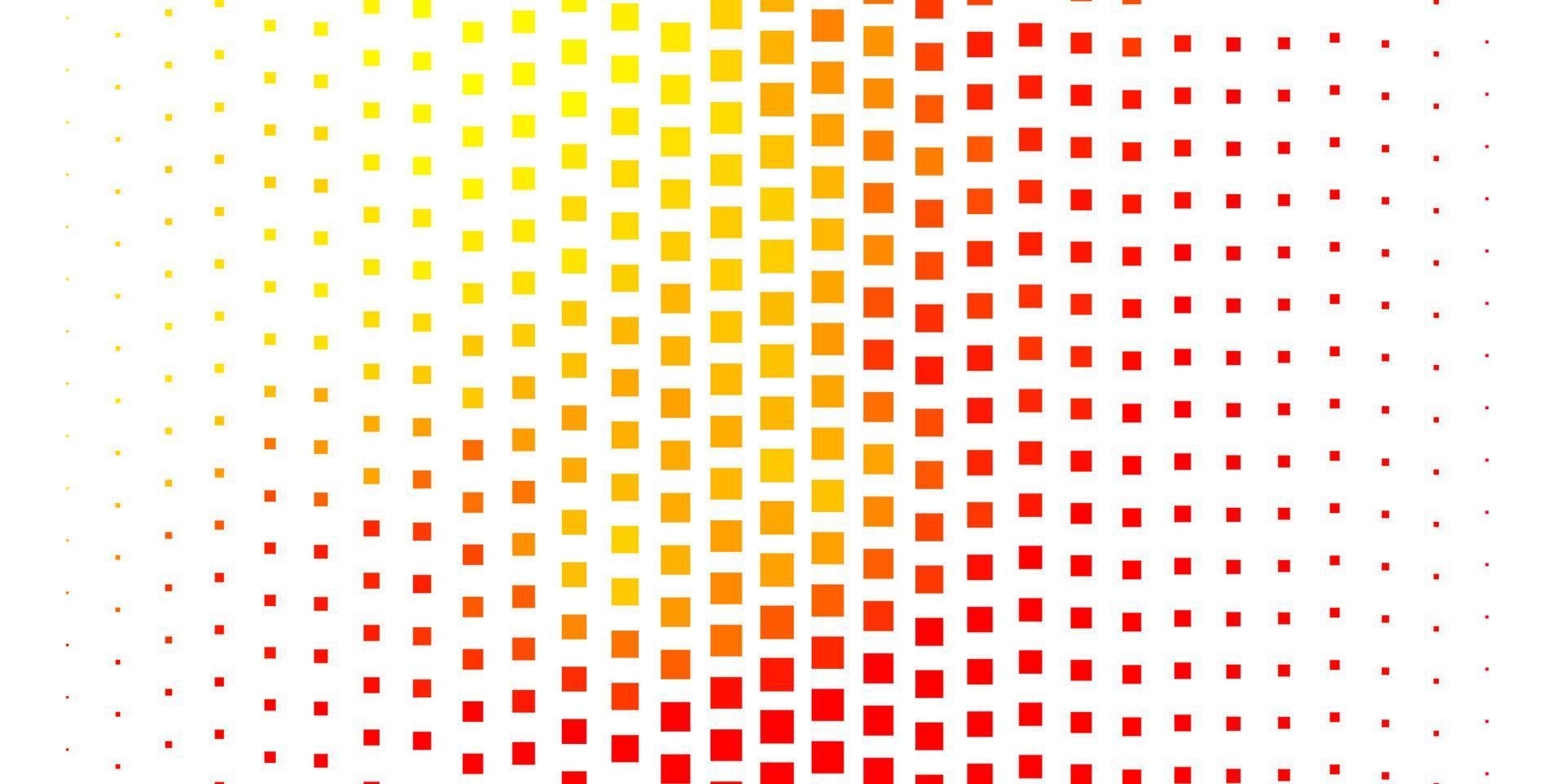 Light Red, Yellow vector background with rectangles.