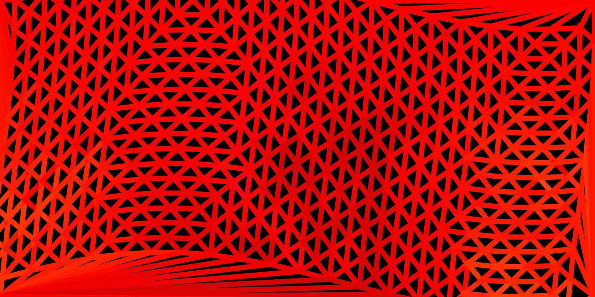 patrón de mosaico de triángulo vector naranja oscuro.