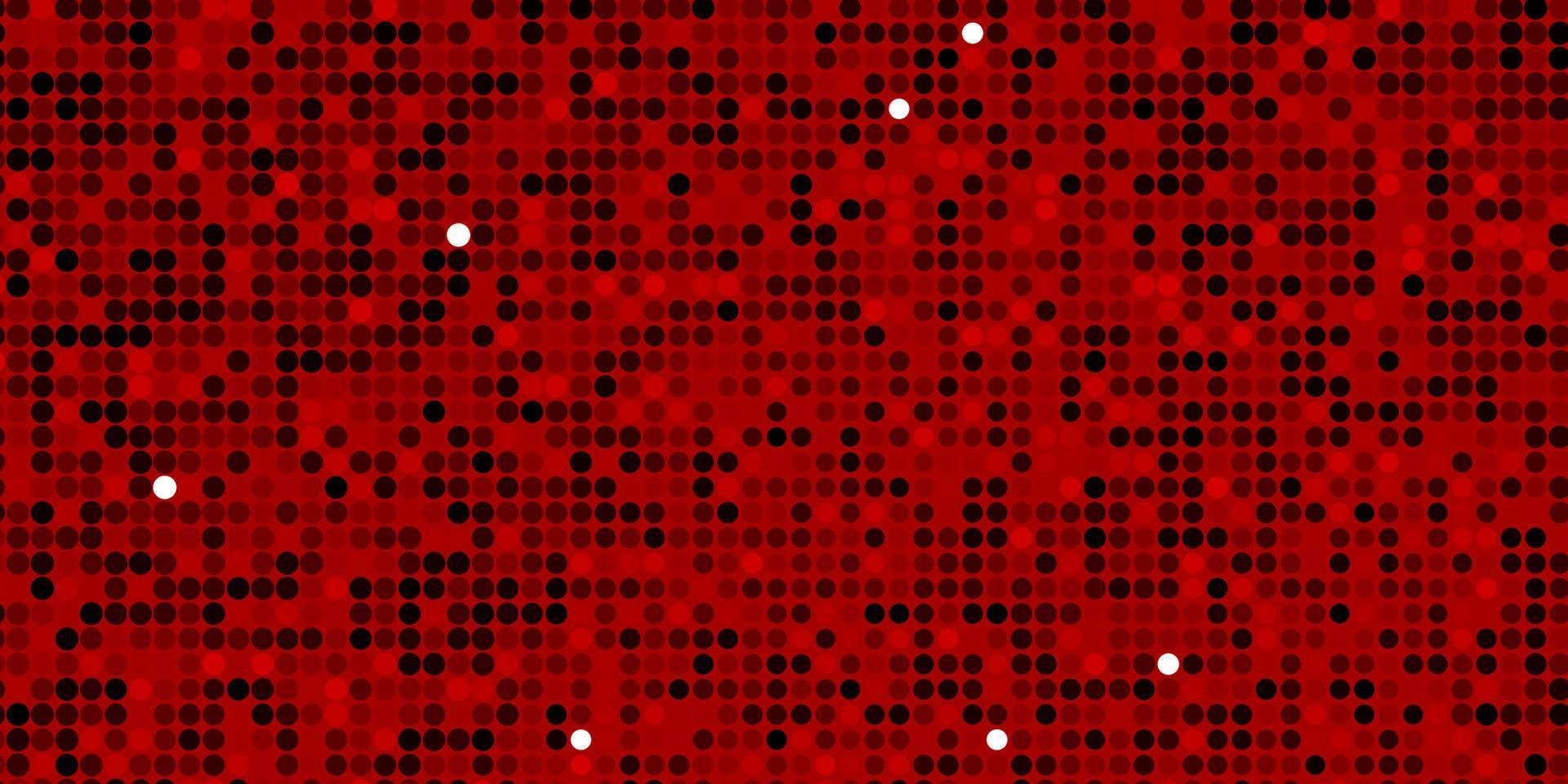 Dark Red vector pattern with spheres.