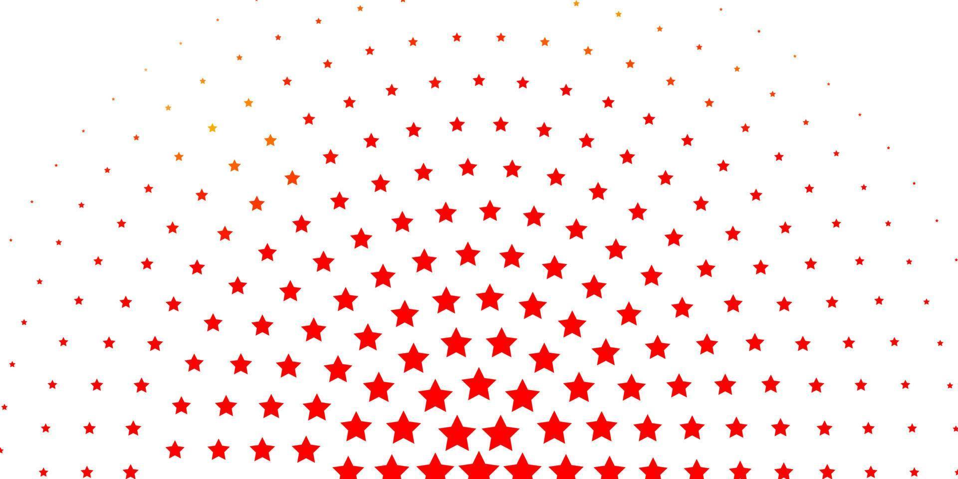 patrón de vector rojo claro con estrellas abstractas.