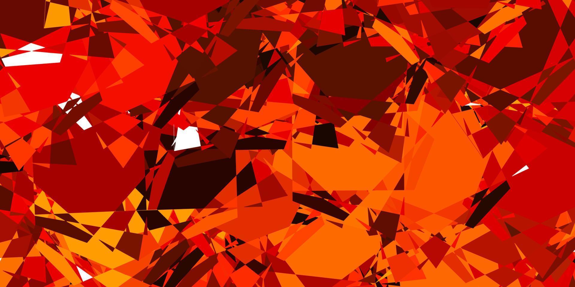 Light Orange vector background with polygonal forms.