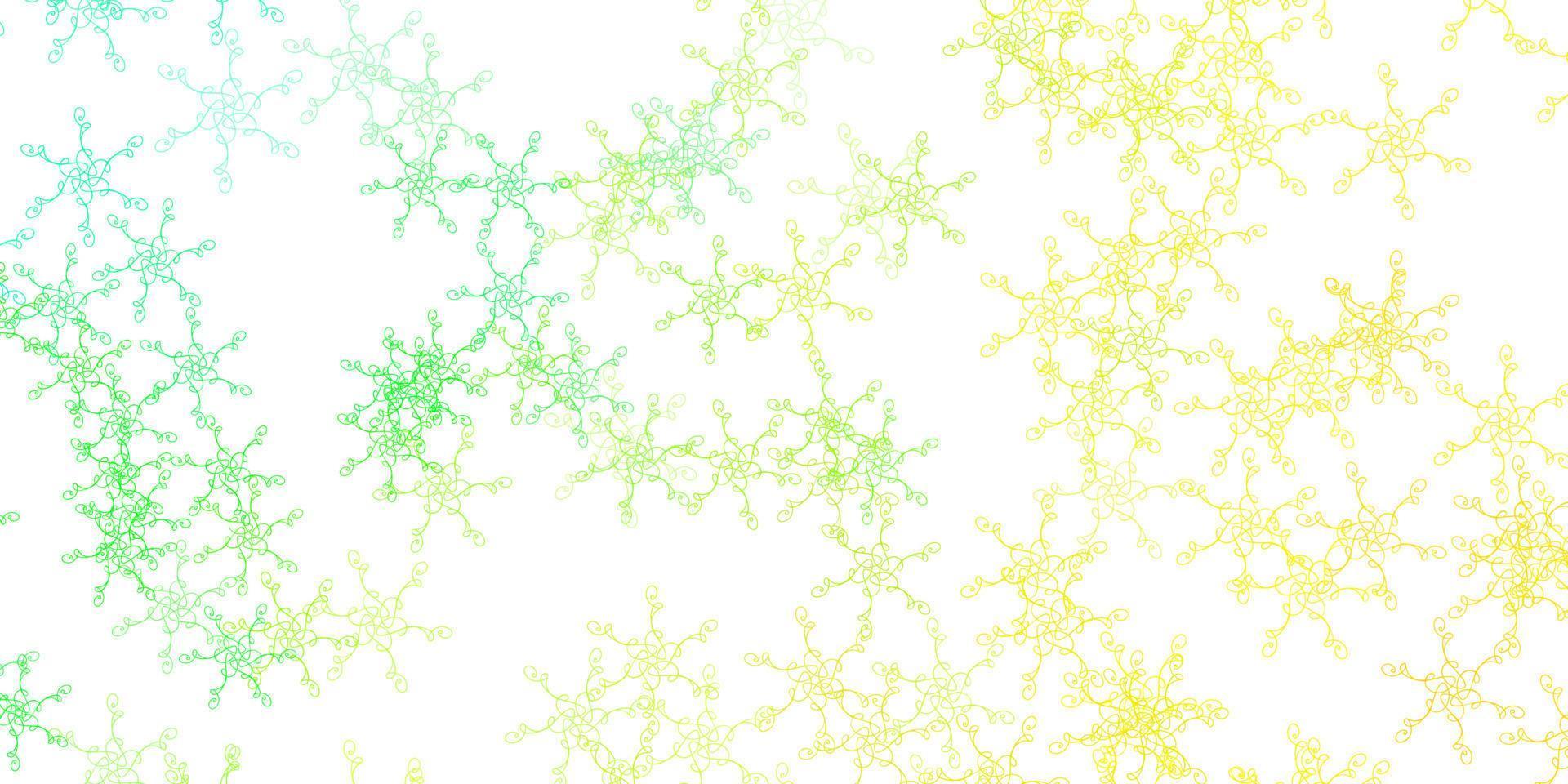 Light Green, Yellow vector layout with curves.