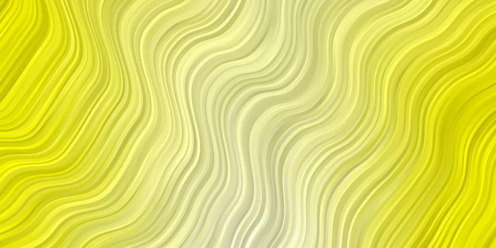 Light Yellow vector template with curved lines.