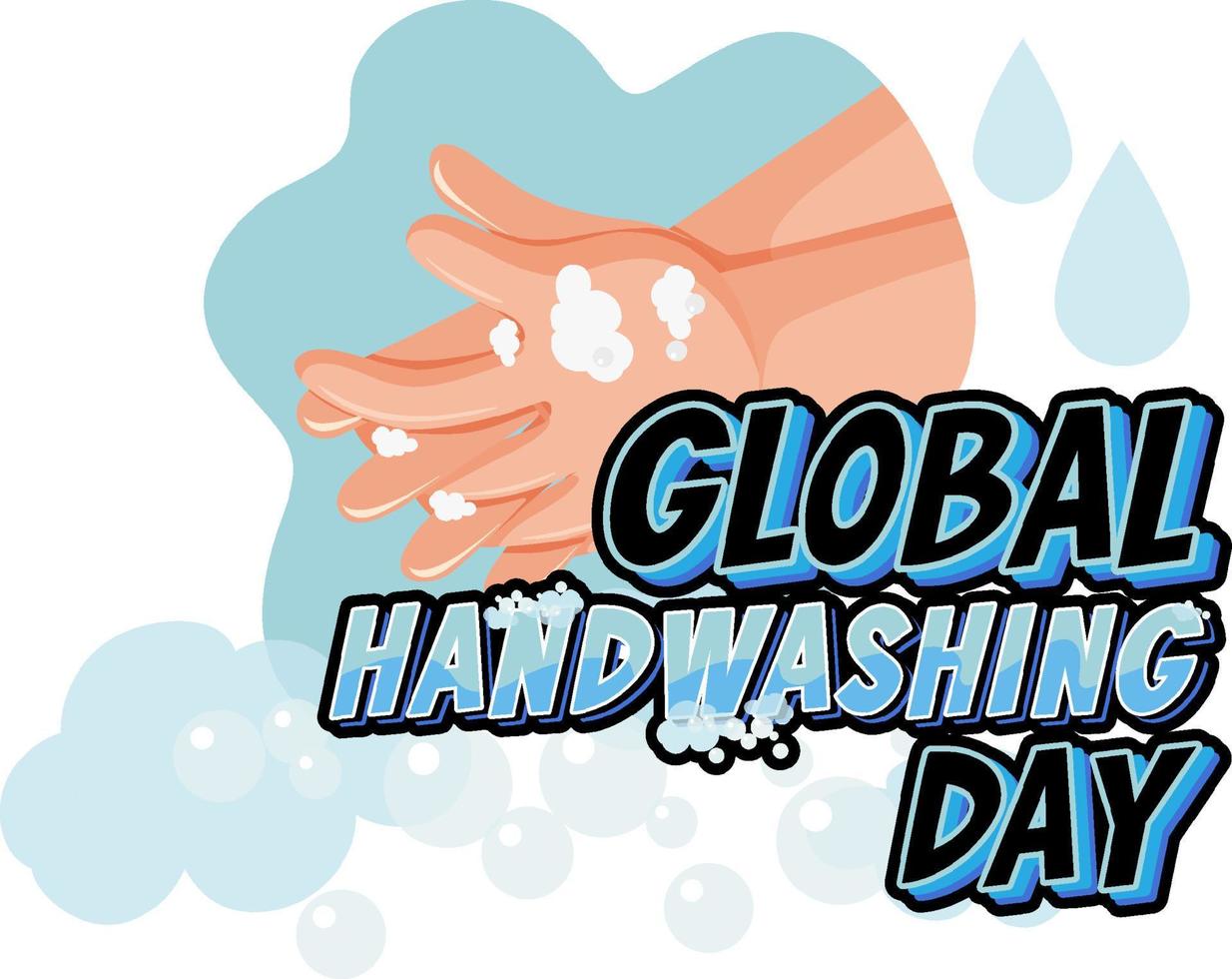 Global Hand Washing Day Logo Design vector