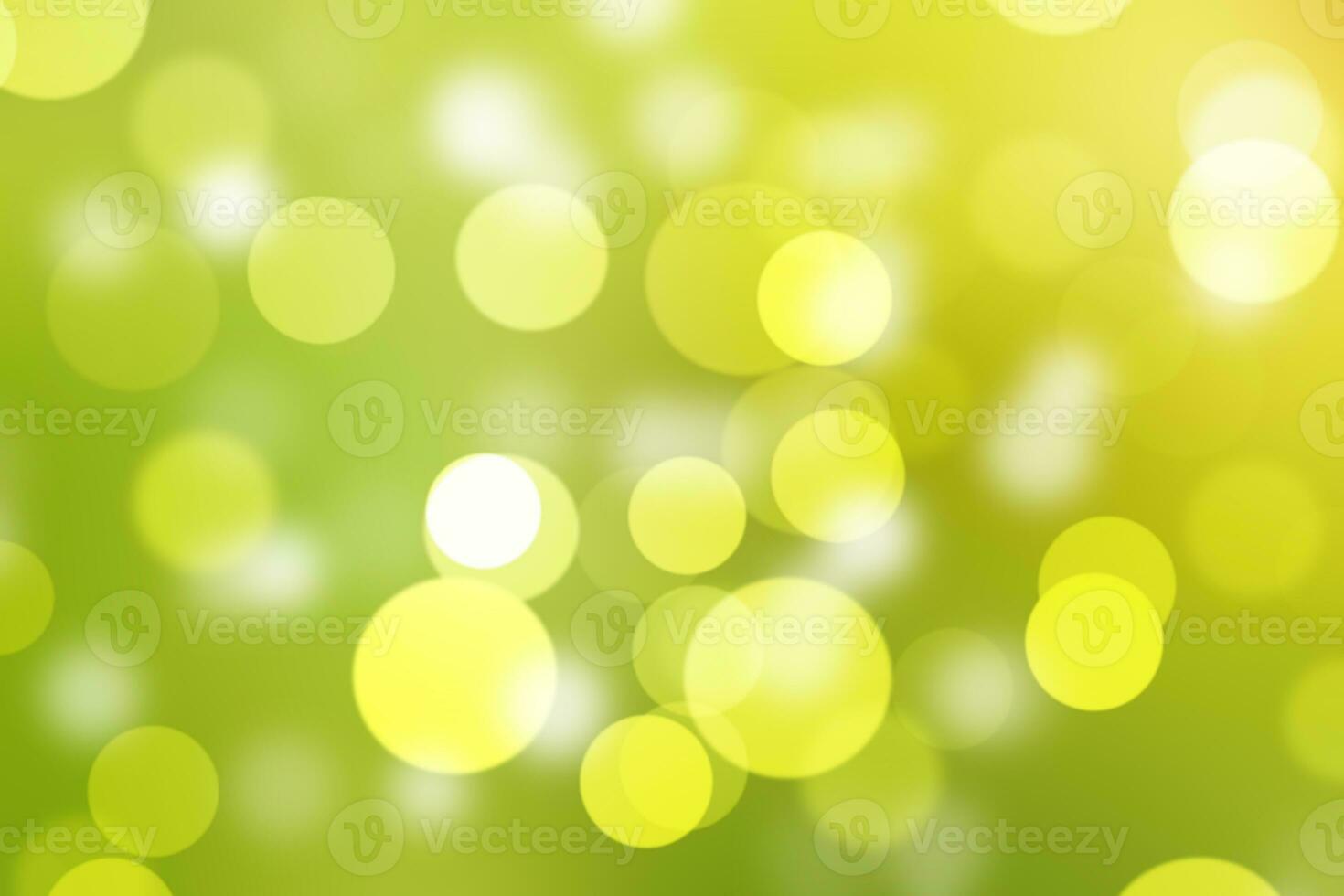 Abstract green bokeh light background photo