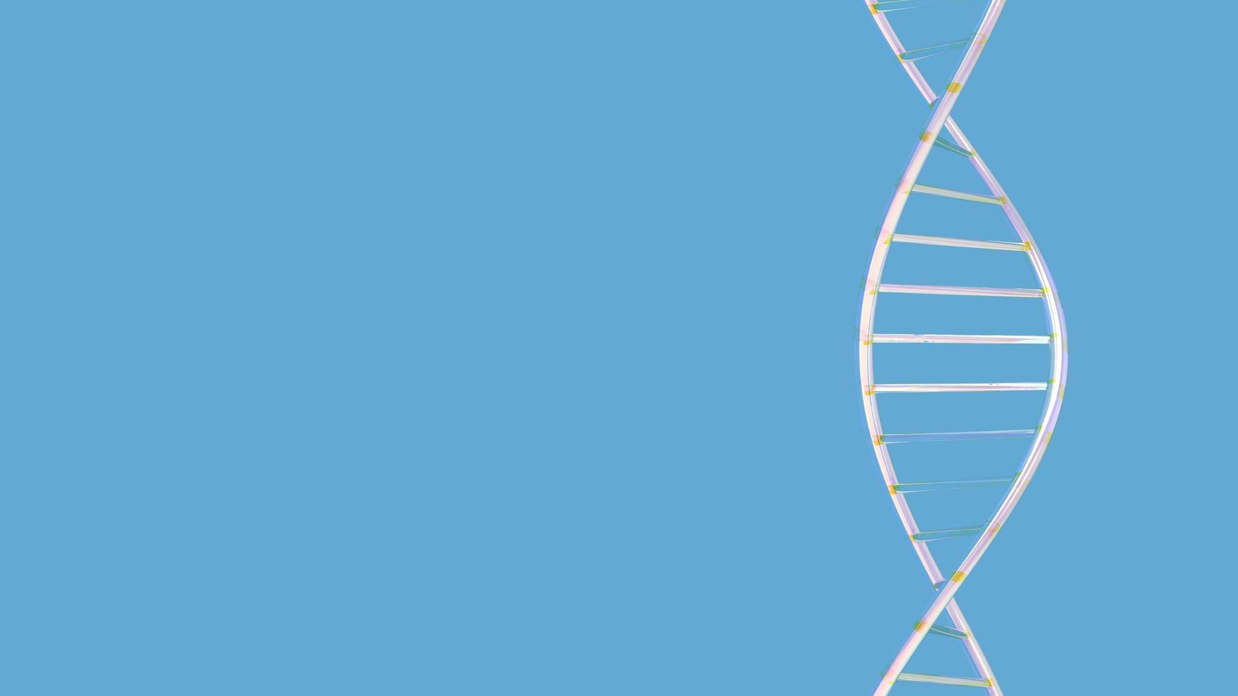 helix DNA isolated on background 3d illustration rendering photo