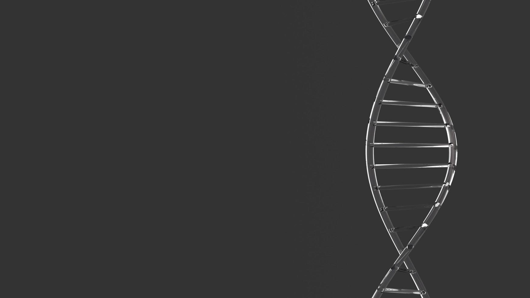 helix DNA isolated on background 3d illustration rendering photo