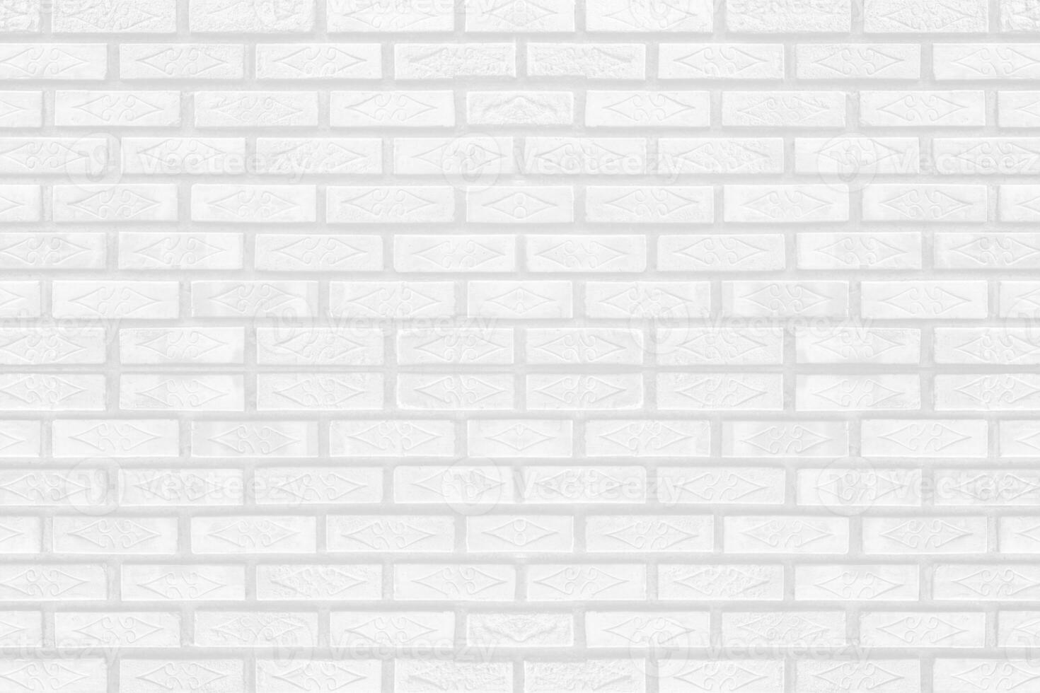 White brick wall texture for background or wallpaper. Abstract interior decoration vintage style. photo