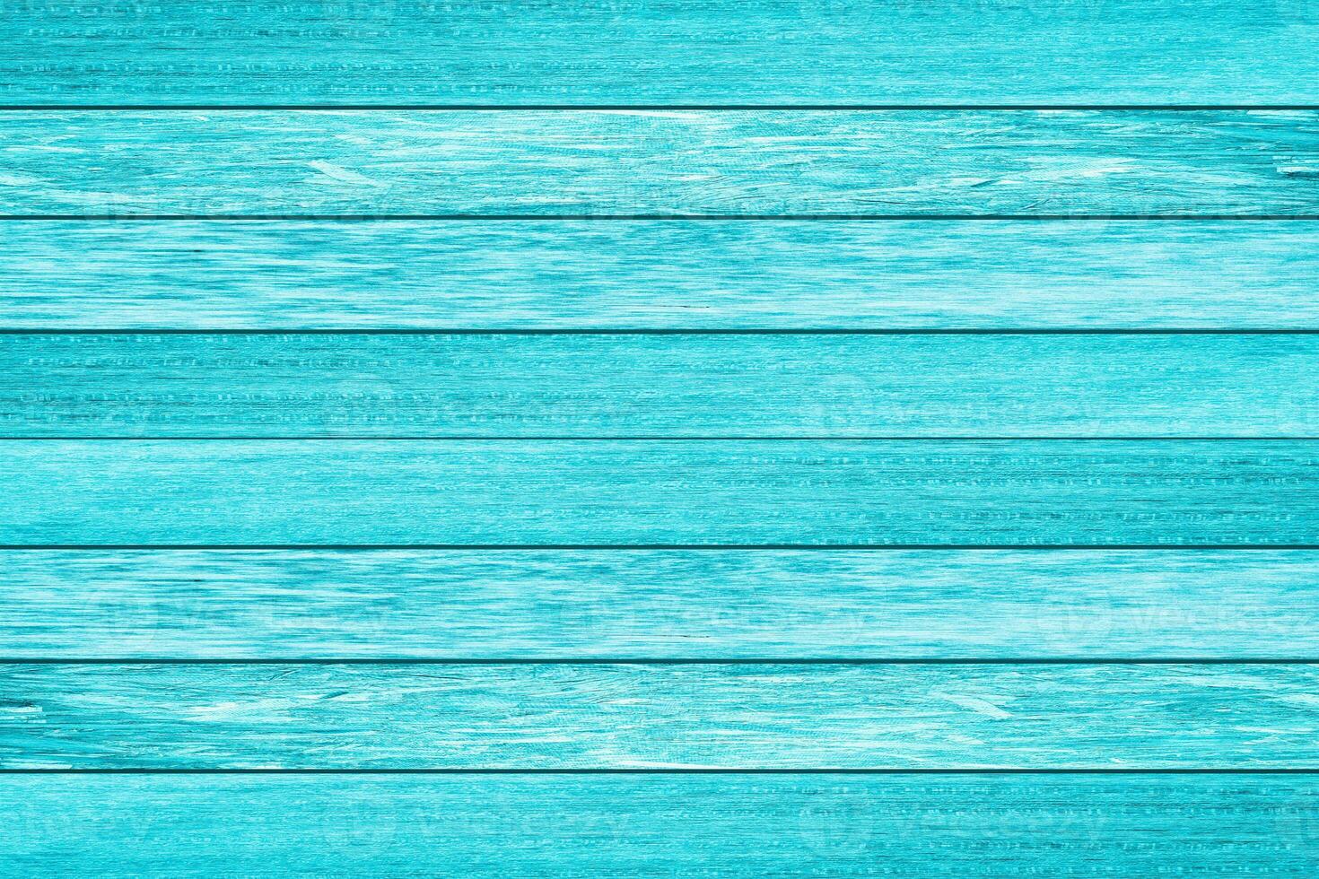 Bright light blue color wood plank texture. Vintage beach wooden background. photo