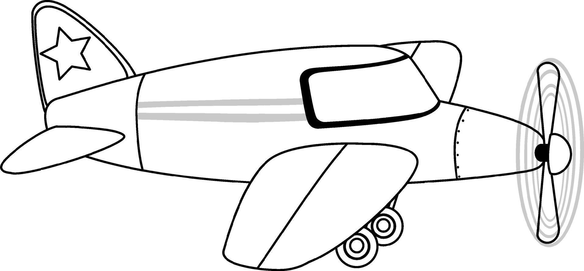 Black and white doodle character vector