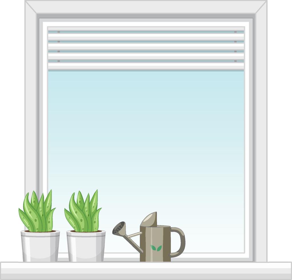 A window for apartment building or house facade vector