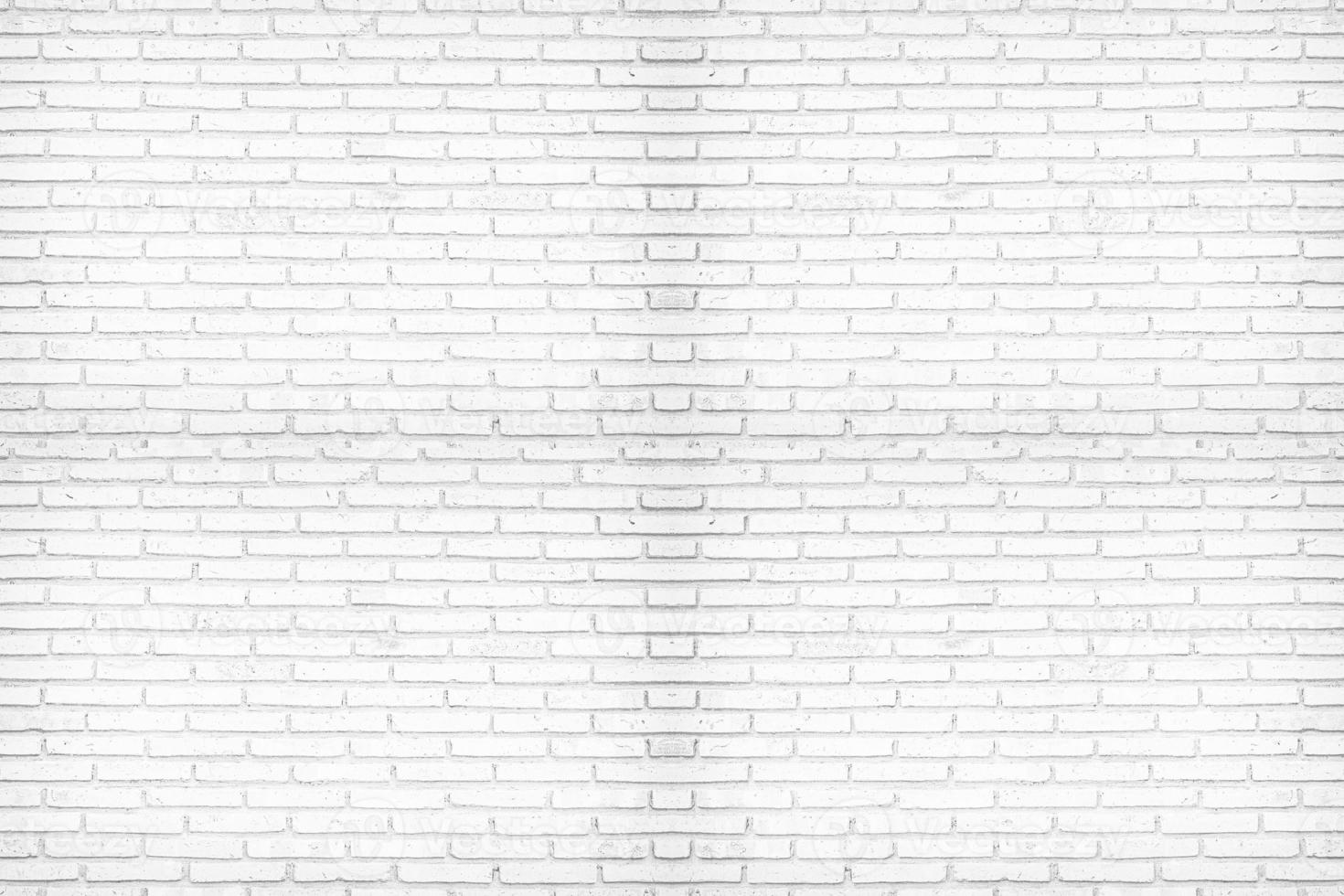 Abstract weathered texture stained old stucco light gray. White brick wall background in rural room. Texture horizontal wallpaper. photo