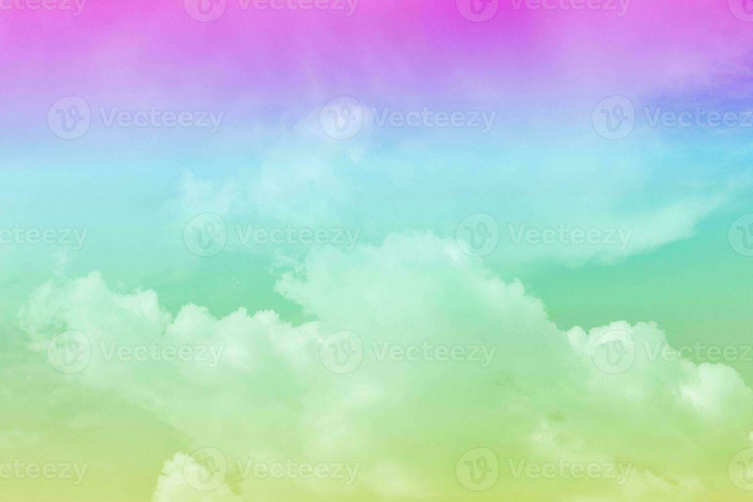 Sky pink and blue with a pastel colored. Abstract sky for background or wallpaper. photo