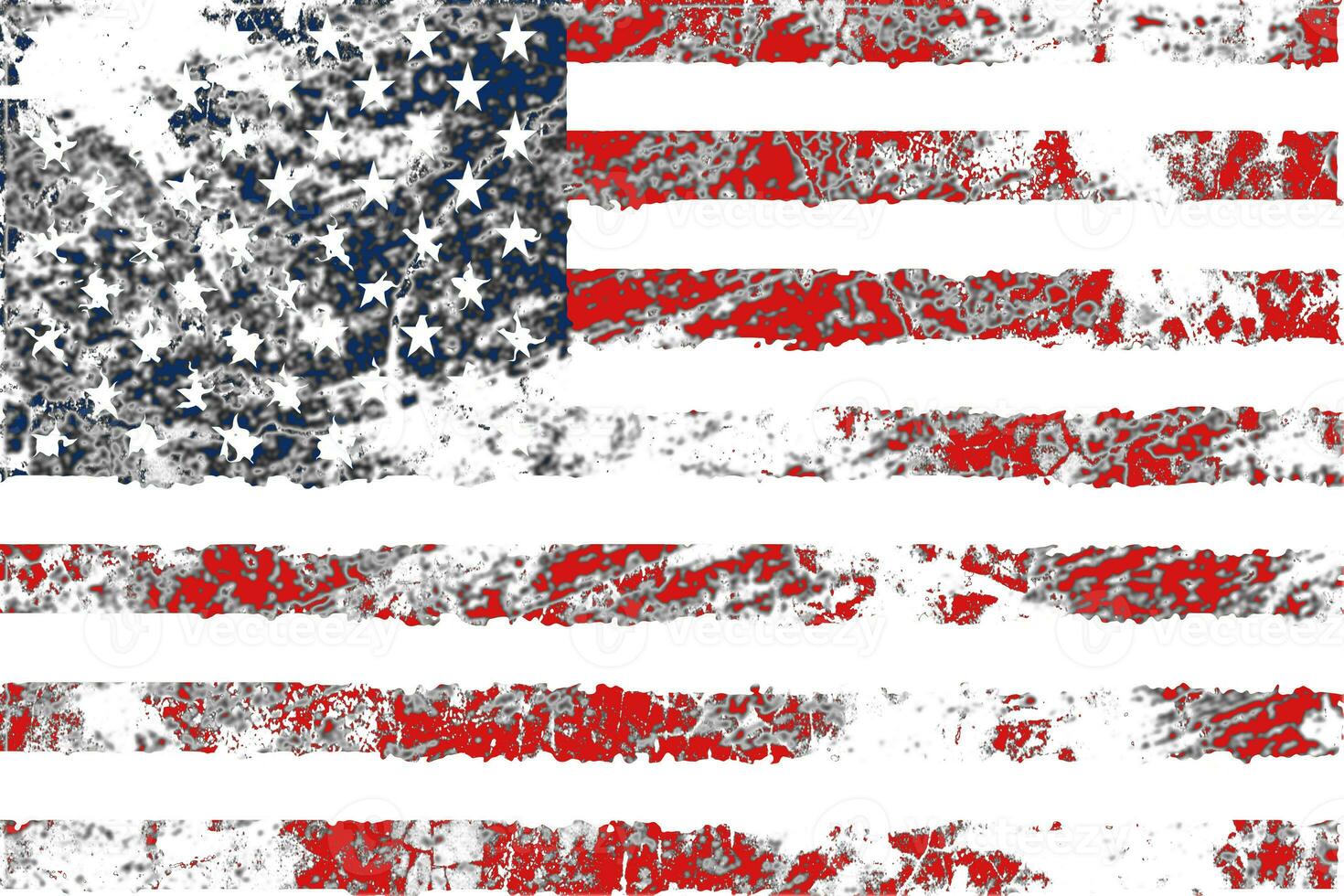 Grunge of American flag background photo