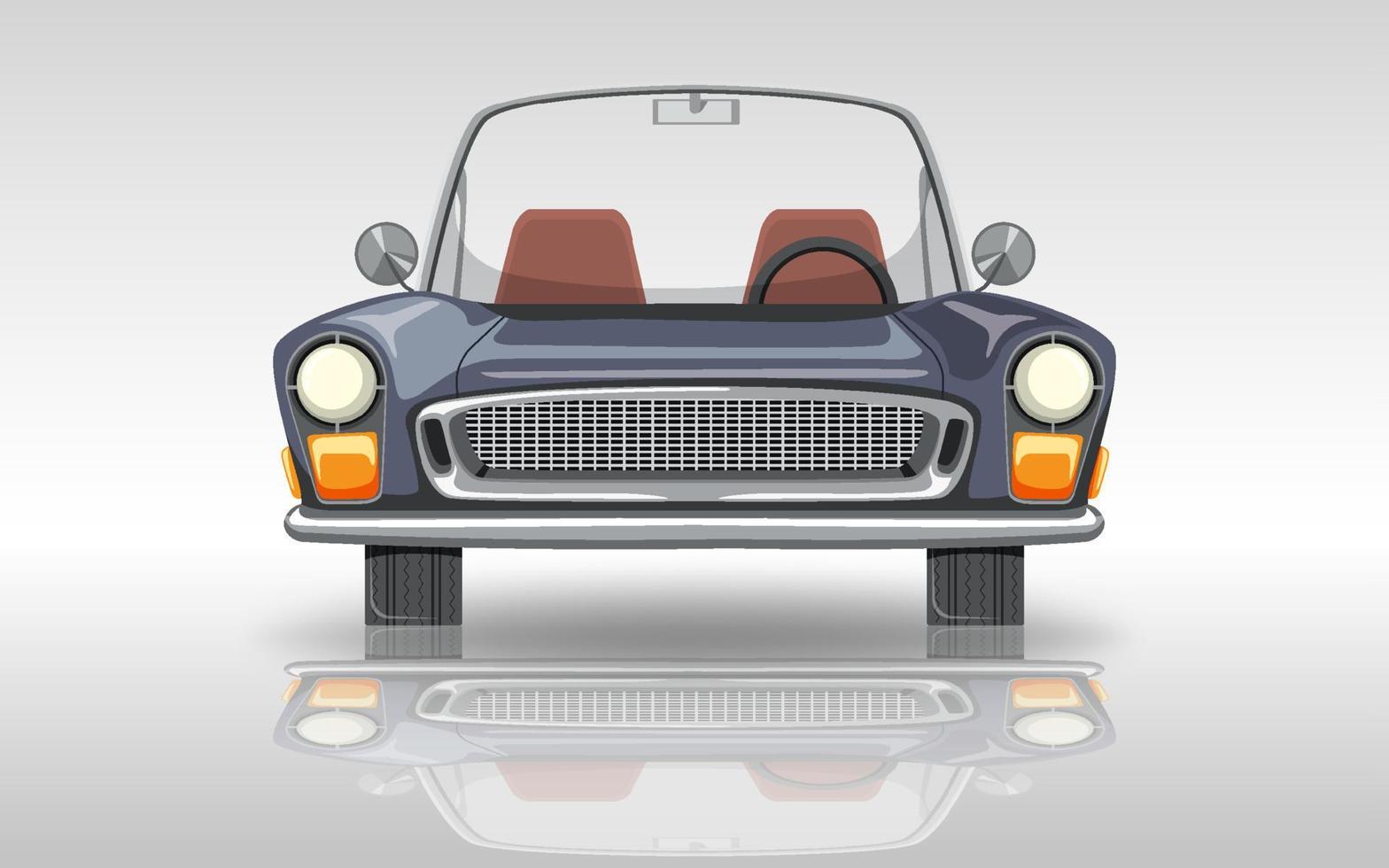 Classic car on white background vector