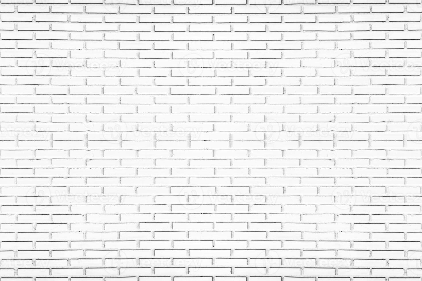 White brick wall texture for background or wallpaper. Abstract interior decoration vintage style. photo