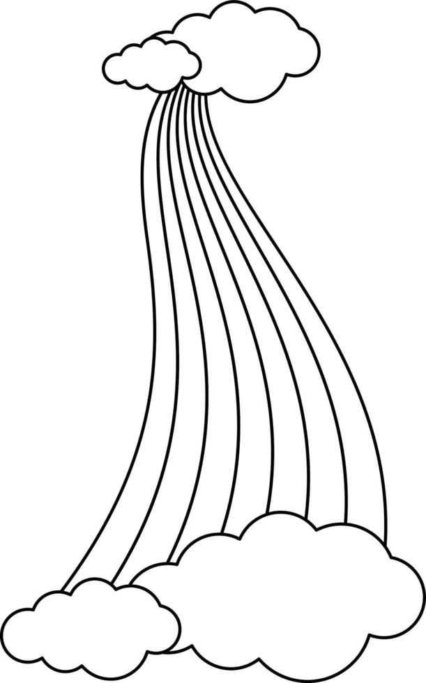 Black and white doodle character vector