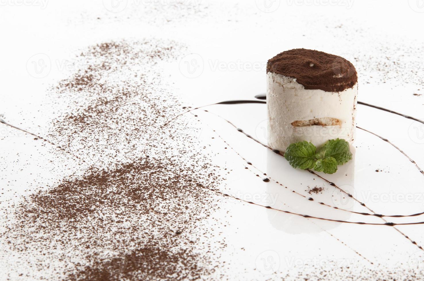 cake on a white background photo
