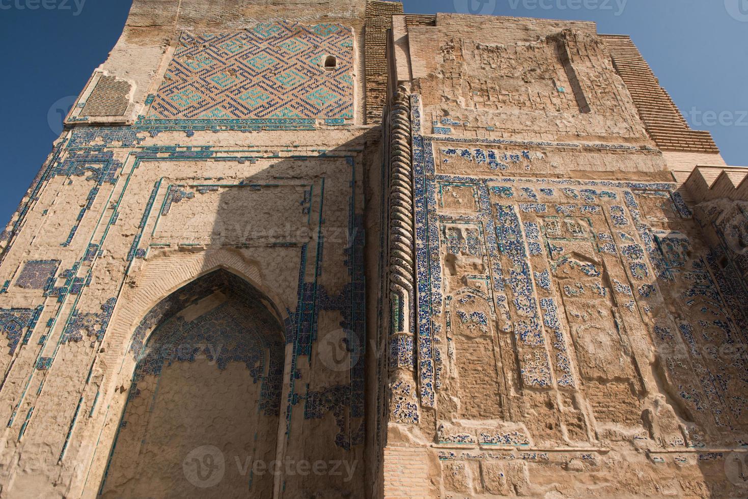 Architecture of Central Asia. Great portal Ak-Saray - White Palace of Amir Timur, Uzbekistan, Shahrisabz. Ancient architecture of Central Asia photo