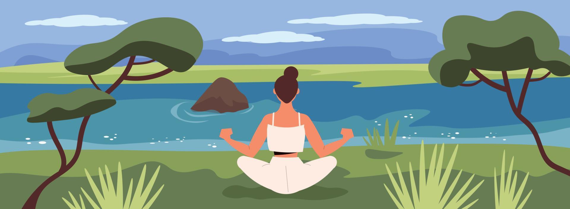 People Relax Flat Background vector