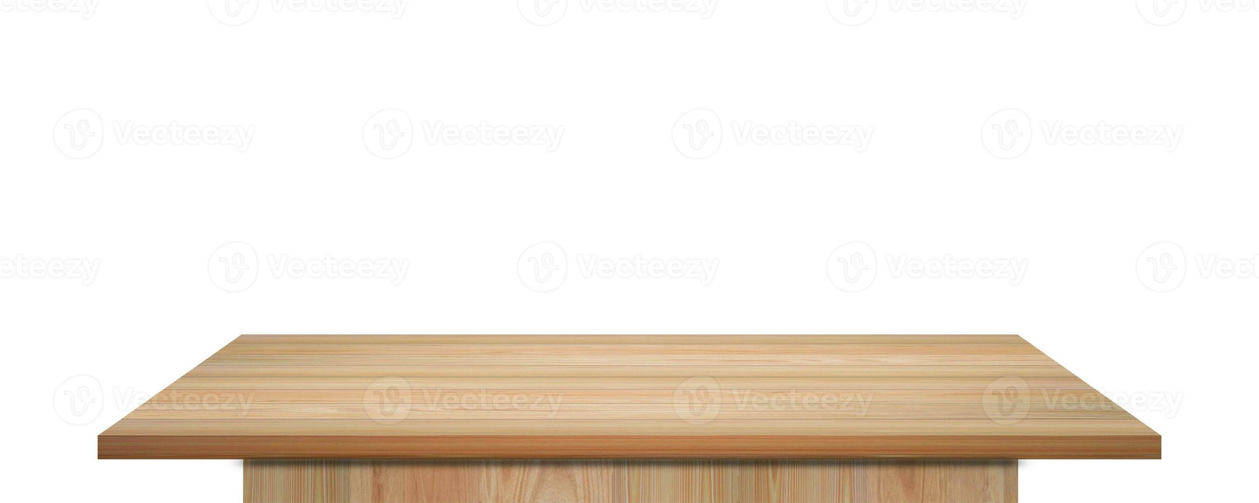 Plantilla de cocina aislada mesa blanca de madera con tabla de cortar vacía  archivo png con fondo transparente