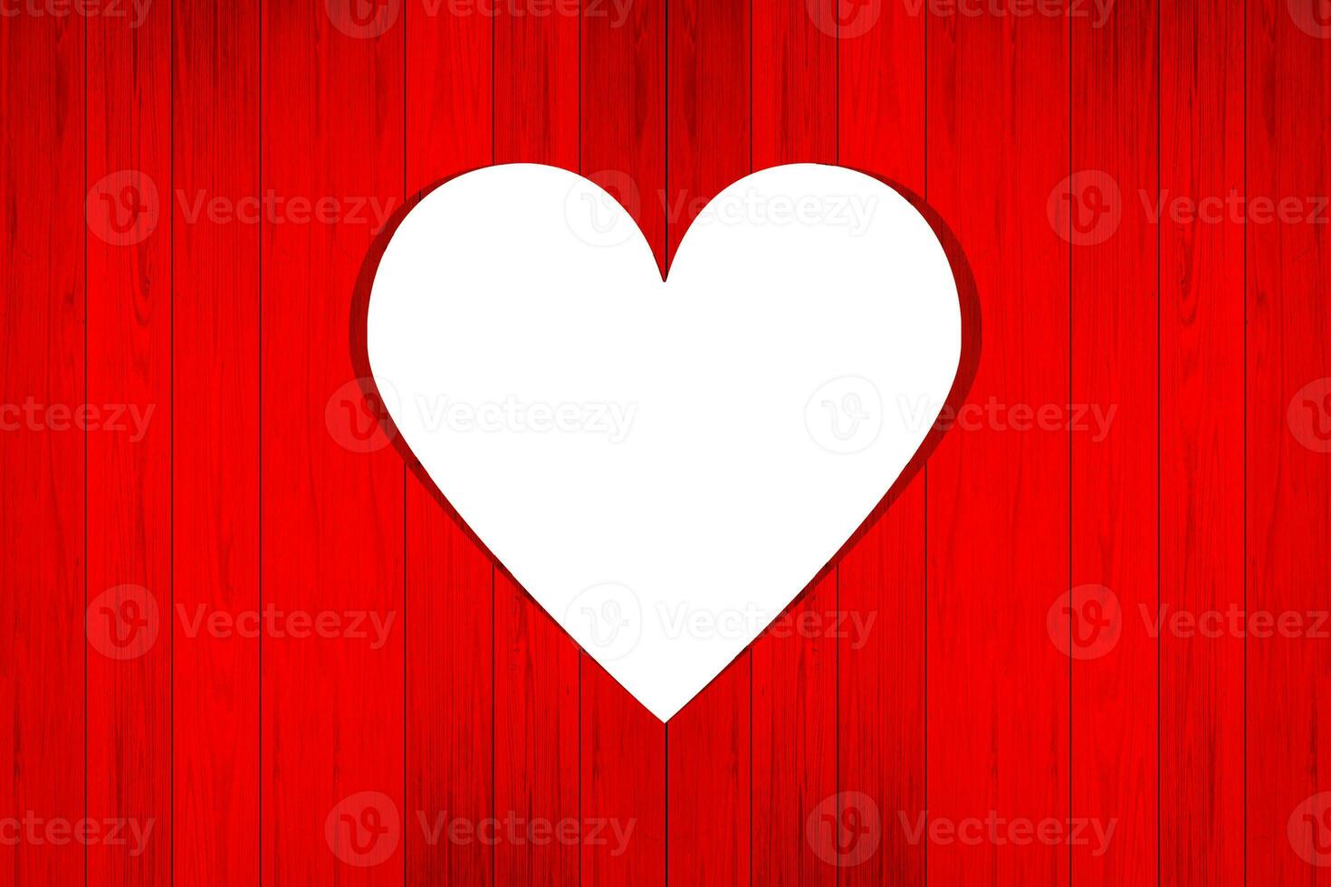 frame heart shape inside, red wooden background. valentine day concept. photo