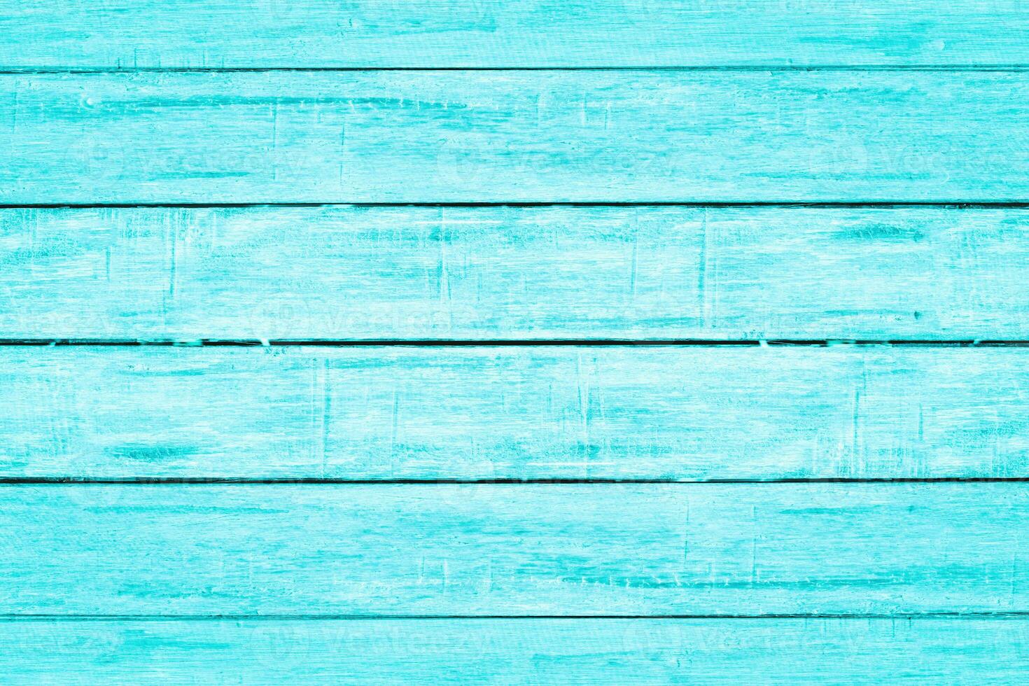 Bright light blue color wood plank texture. Vintage beach wooden background. photo