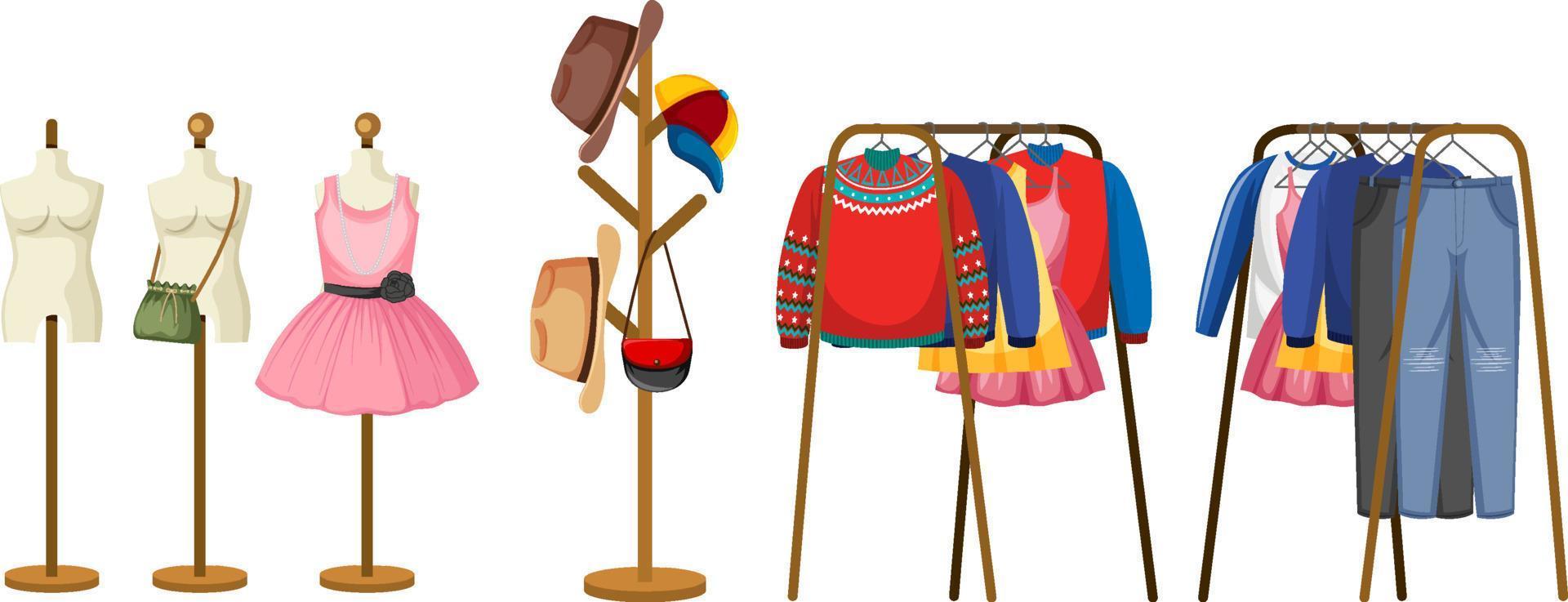 Set of clothes for sale vector