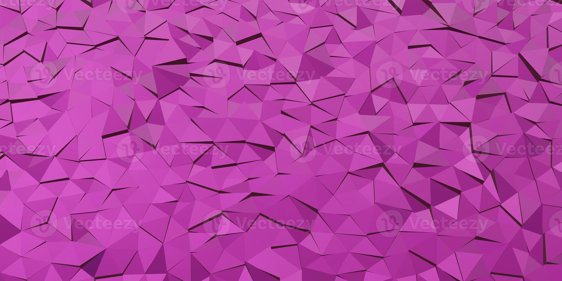 Triangle abstract background. Violet and lilac background, 3d rendering. photo