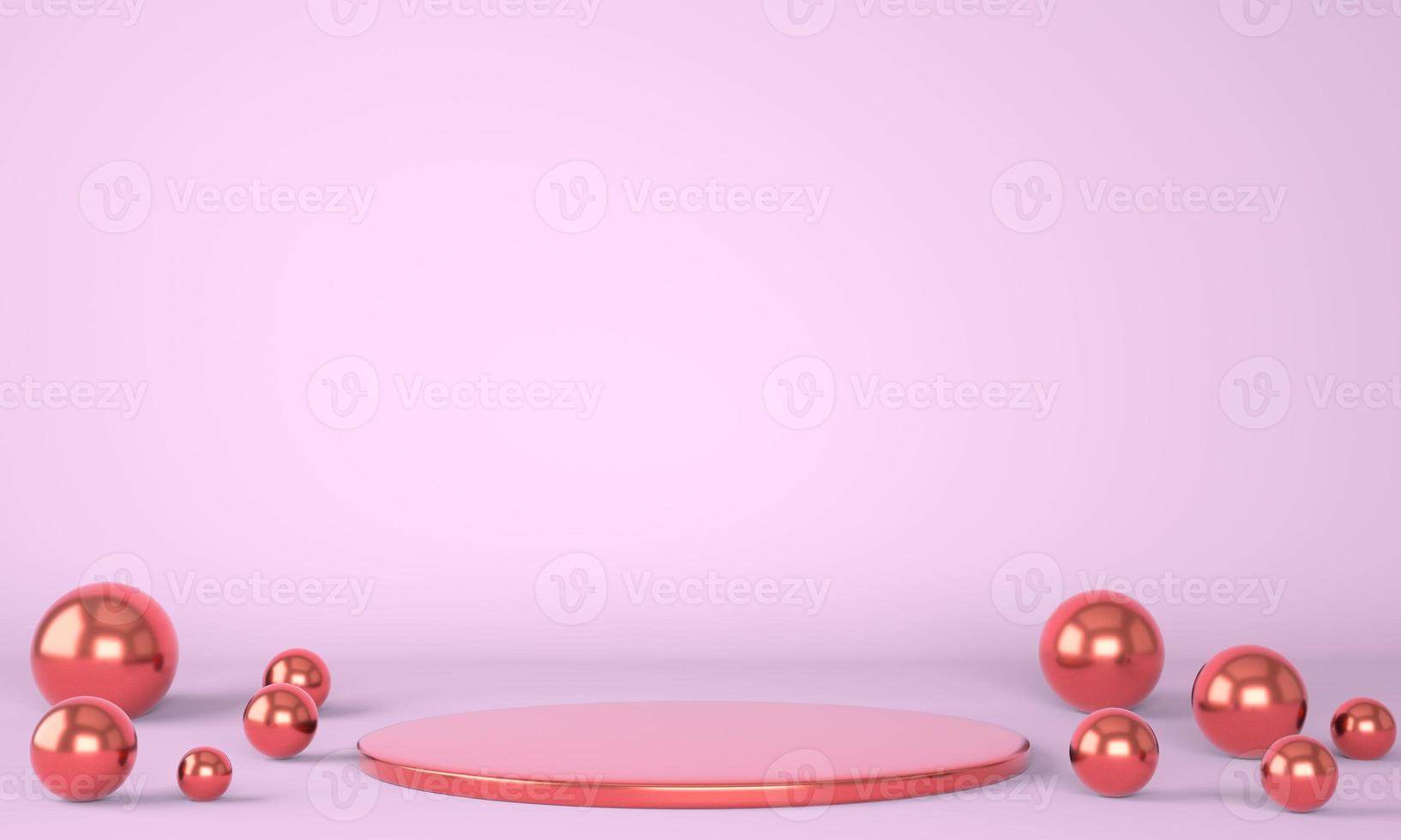 Product podium on pastel background 3d. Abstract minimal geometry concept. Studio stand platform theme. Exhibition and business marketing presentation stage. photo