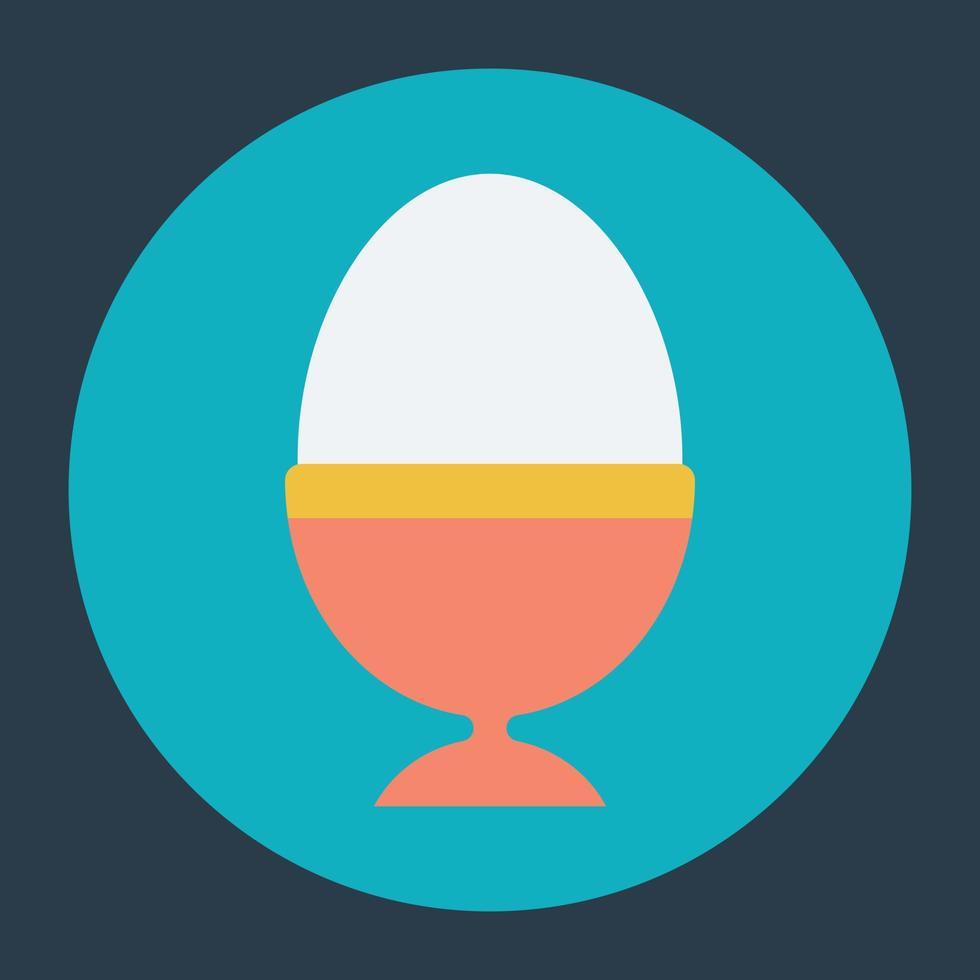 Trendy Egg Cup vector