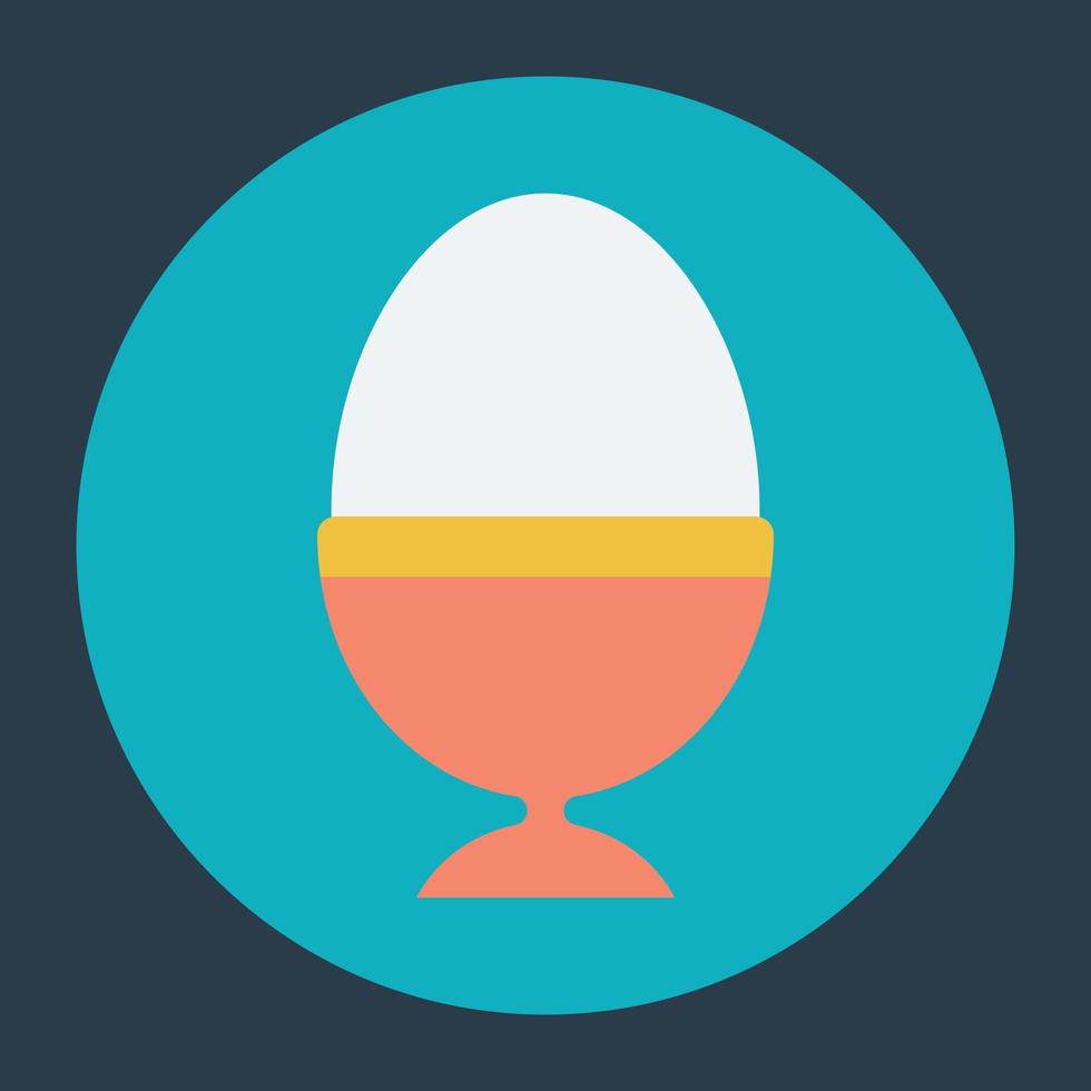 Trendy Egg Cup vector