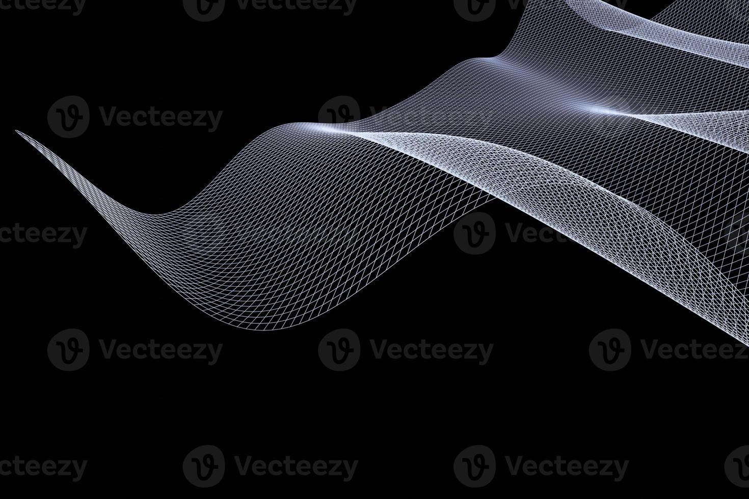 Abstract 3d mesh wave background. Futuristic technology style. Elegant background for business presentations. photo