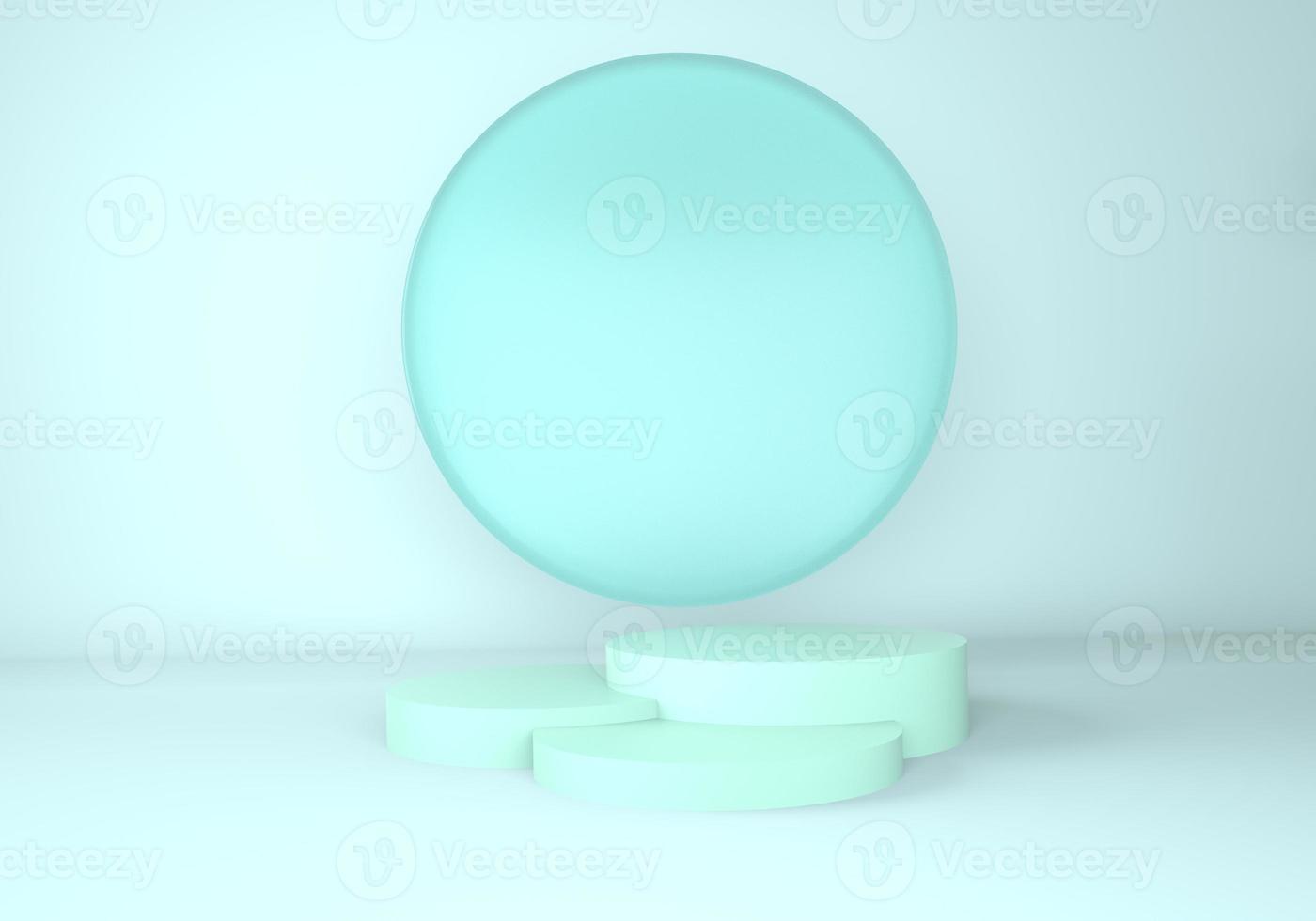 3d abstract background, mock up scene geometry shape podium for product display. photo