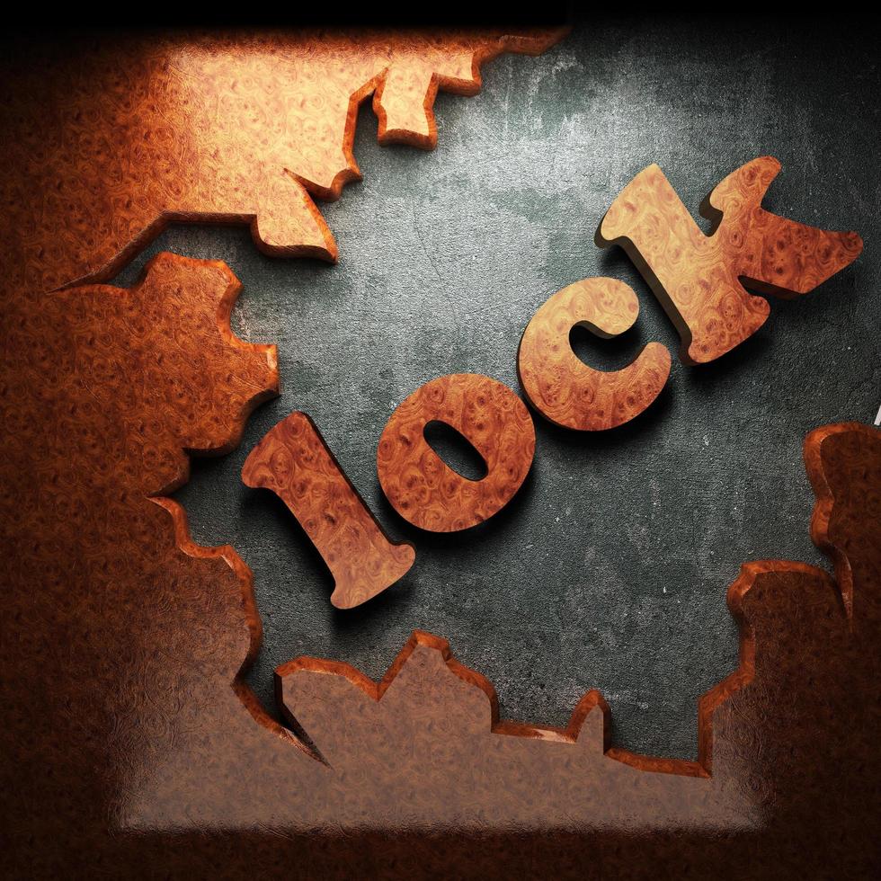 lock  word of wood photo