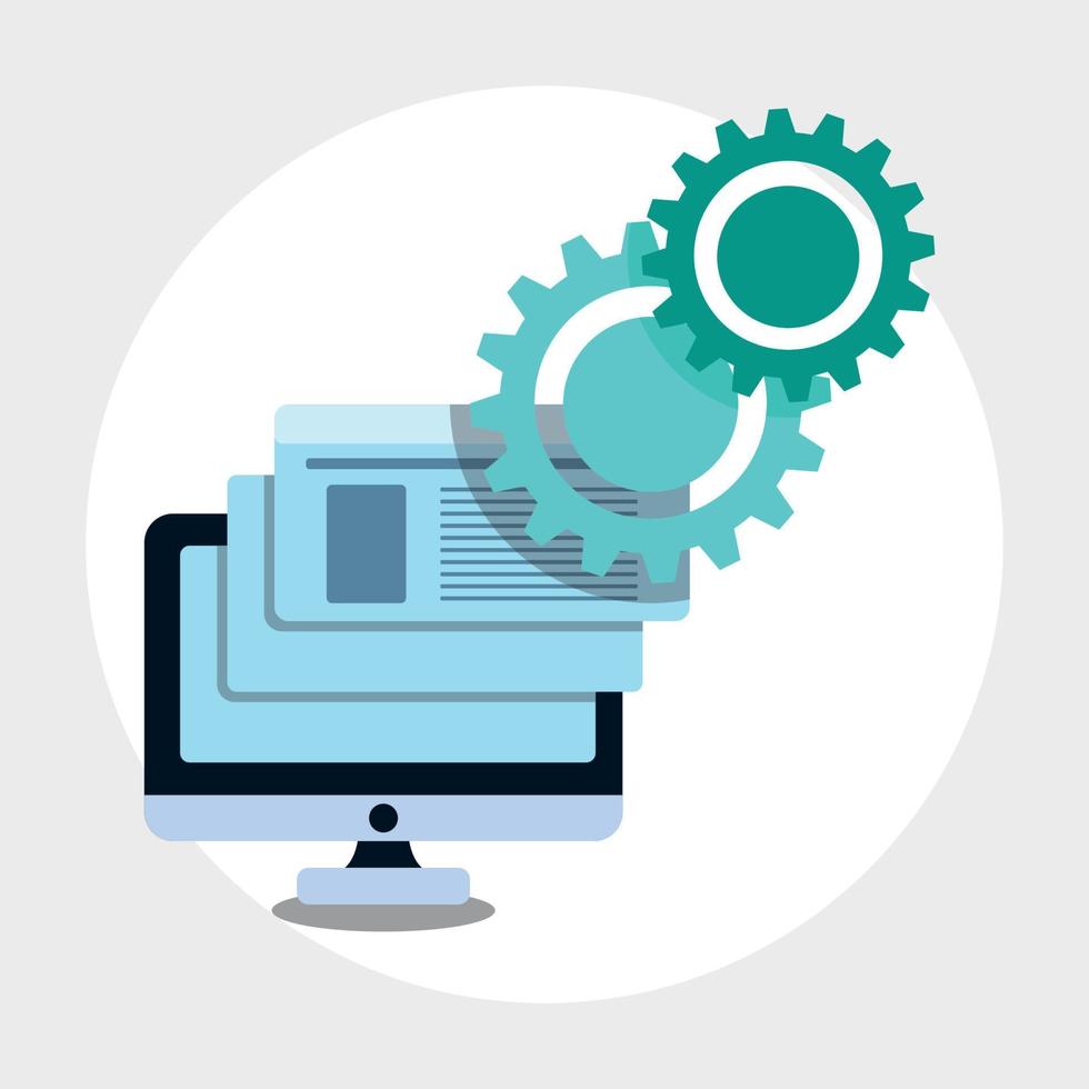 Computer Processing Clipart