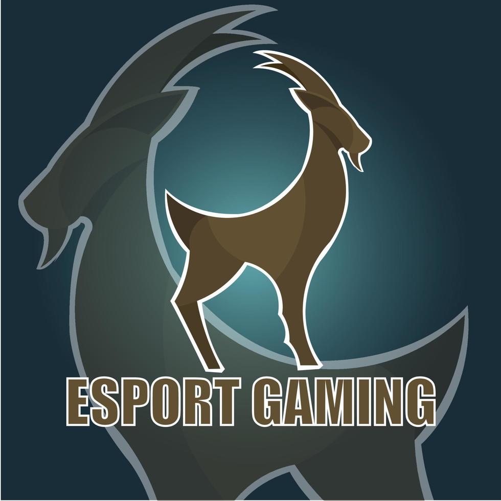 deer esport logo vector