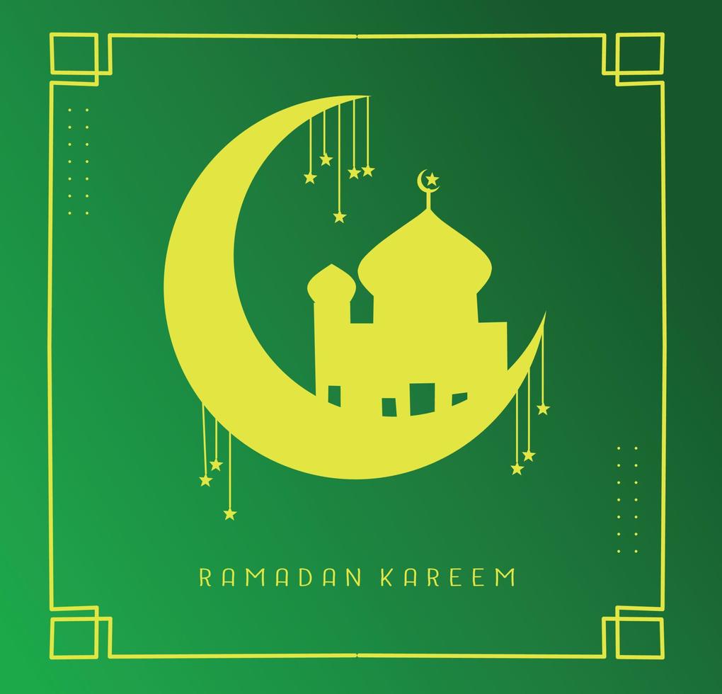 happy ramadan greeting cards vector