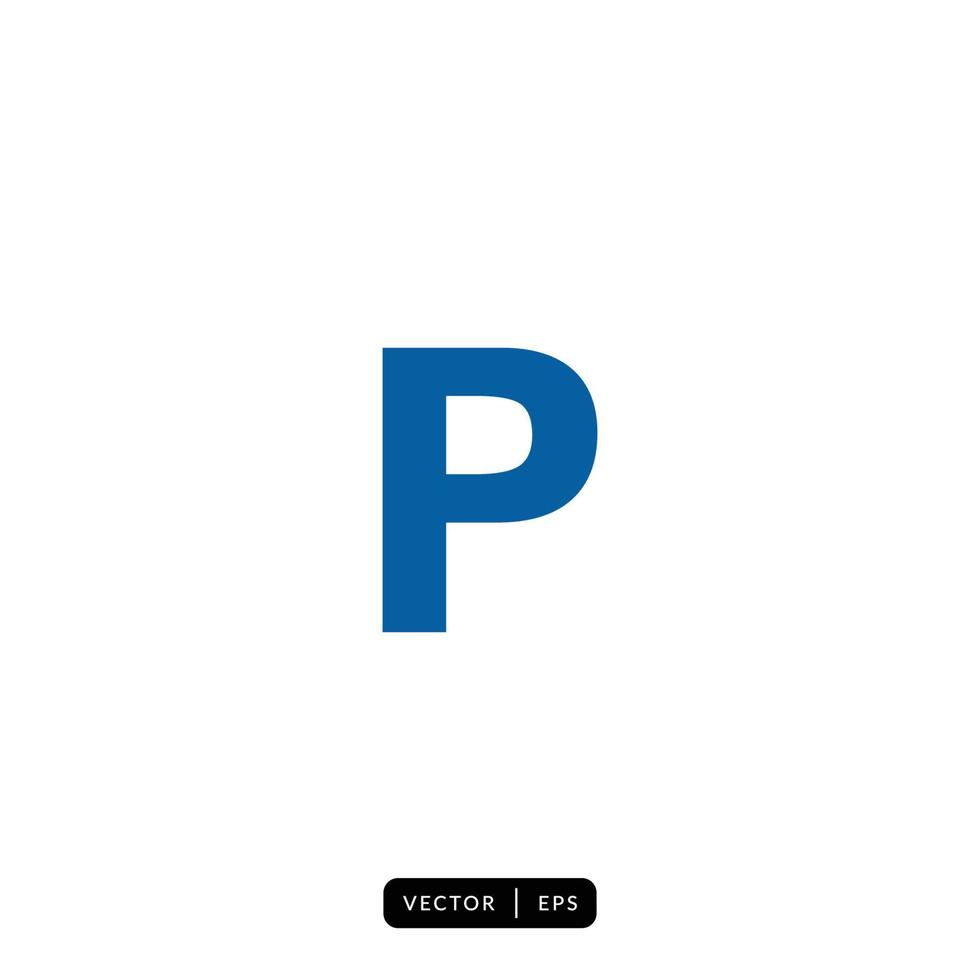 Parking Icon Vector - Sign or Symbol