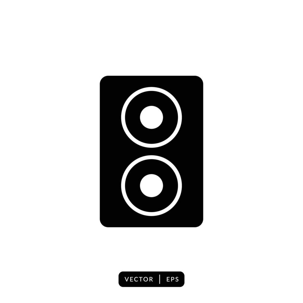 Audio Speaker Icon Vector - Sign or Symbol