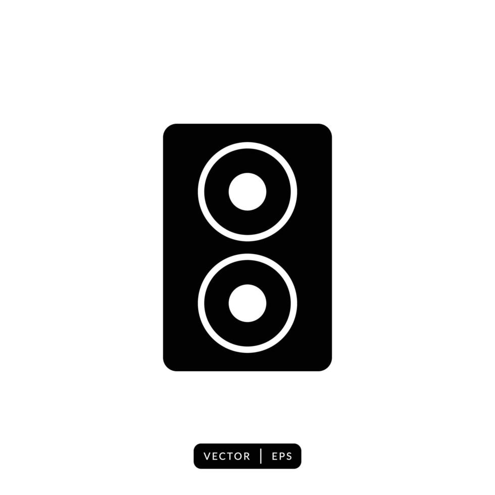 Audio Speaker Icon Vector - Sign or Symbol