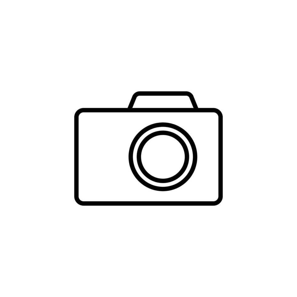 vector de icono de cámara - signo o símbolo