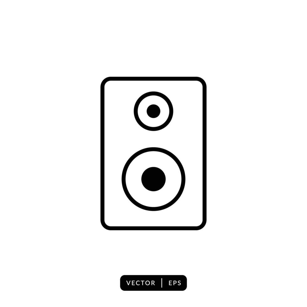 Audio Speaker Icon Vector - Sign or Symbol
