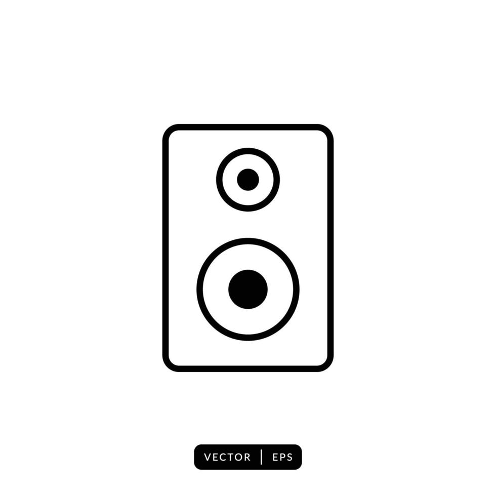 Audio Speaker Icon Vector - Sign or Symbol